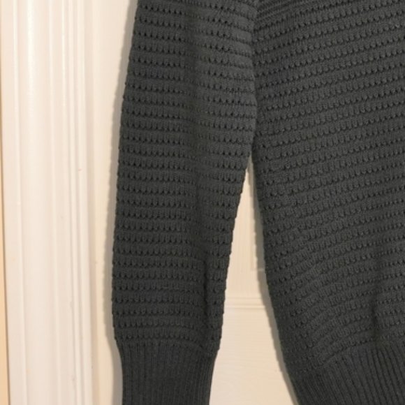 Club Monaco Women's Knitted Pullover V-neck Ribbed Sweater Black Size XS - Picture 5 of 6